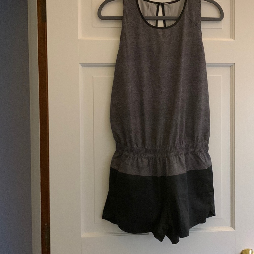 Lululemon black and gray romper.